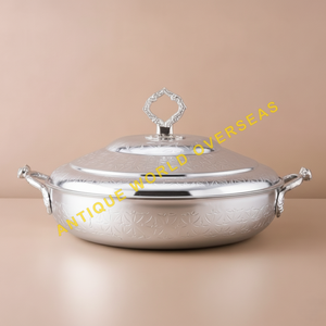 หม้อสแตนเลสเคลือบทอง พร้อมฝาปิด ดีไซน์ทันสมัย สวยงาม หรูหรา ใช้เป็นชามเสิร์ฟ สำหรับครัว ห้องอาหาร โรงแรม - Product Image 5