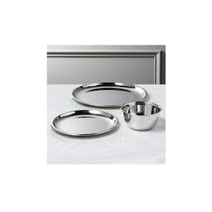 Placa de cargador GRANDE PARA CENA DE ACERO INOXIDABLE antiguo, uso en el hogar y el jardín, producto superior hecho a mano, placa de acero inoxidable de diseño moderno - Product Image 5