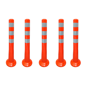 Juego de 5 Delimitadores de Tráfico, 70x8 cm, TPU Flexible, Tipo Boya - Product Image 2