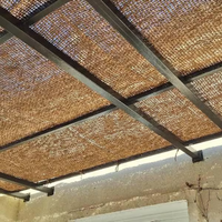 Voile d'ombrage en fibre de coco tissée Eco2go Vietnam, protection solaire naturelle pour serre, jardin, patio, pergola, balcon