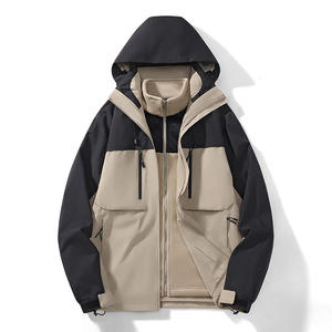 Chaqueta cortavientos ligera con cremallera completa para senderismo al aire libre y trekking, cuello levantado y posición del logotipo frontal, diseño de retazos - Product Image 5