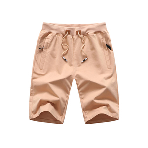 กางเกงขาสั้นผู้ชายคุณภาพสูง ผ้าฝ้ายแท้ 100% แบบลำลอง แห้งเร็ว ระบายอากาศดี เป็นมิตรกับสิ่งแวดล้อม ทันสมัย - Product Image 1