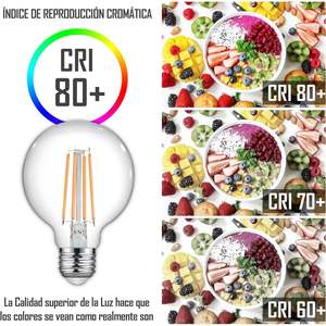 E27 8W G95 LED Filament <b>Bulb</b> Energy Efficient Lighting Solution - Product Image 1