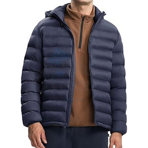 Usine directe hommes couleur bloc hiver doudoune décontracté coupe ample bulle manteau isolé doublure OEM/ODM marque en vrac - Product Image 5