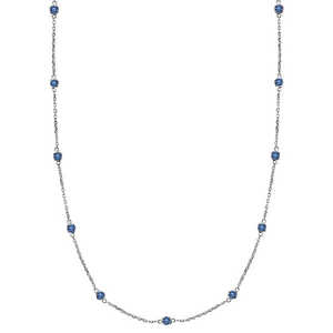 Collar con Diamante Azul Fantasía en Oro Blanco de 14k, 1.00ct - Product Image 2