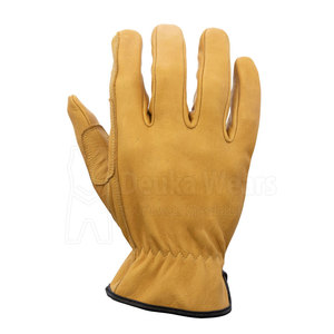 Gants de conduite en cuir personnalisés, durables, pour le transport, taille sur mesure, avec protection du pouce, pour le jardinage et les travaux de sécurité - Product Image 5
