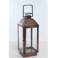 Lanterne en acier inoxydable de dernière conception, argentée polie, faite à la main, porte-bougie de Noël, décoration d'intérieur