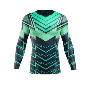Latest High Quality Lightweight Breathable Eco-Friendly Quick Dry <b>Compression</b> <b>Shirt</b> Rash Guard for Men fully <b>Customized</b> <b>Design</b> - Product Image 1