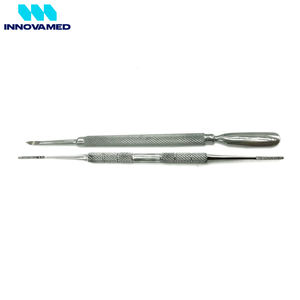 Kit professionnel de pédicure et podologie en acier inoxydable, curettes et limes à ongles, outils double face pour ongles incarnés par Innovamed - Product Image 2