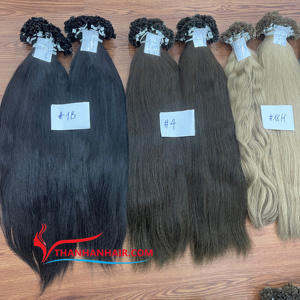Meilleurs produits, extensions de cheveux humains à pointe plate de couleur, kératine humaine vietnamienne Remy à double tirage en stock - Product Image 1