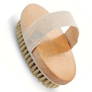 Brosse de toilettage vétérinaire écologique pour chevaux avec poils naturels doux manche en bois en plastique durable perte de bain quotidienne - Product Image 2