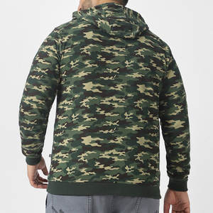 Buena calidad traje Zip Up Wear hombres camuflaje Sudadera con capucha buen Material personalizado Color elegante impreso hombres camuflaje Sudadera con capucha - Product Image 3