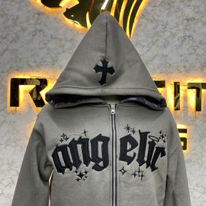 Vente chaude Logo personnalisé Sweat à capuche zippé le plus demandé Puff Imprimé Fabriqué en usine Prix bon marché Hoodies Hommes Sweats à capuche pour hommes - Product Image 3