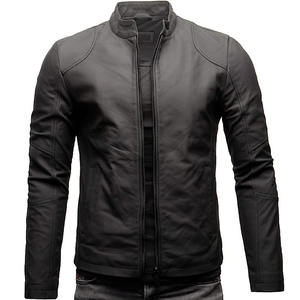 Veste en cuir de haute qualité pour hommes et femmes tissu tissé d'hiver en détresse véritable pour les motards - Product Image 1