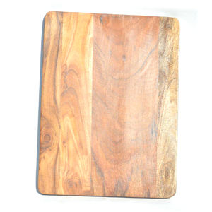 Planche à découper réversible en bois épais avec rainure de jus profonde gardant le liquide loin des aliments et du comptoir proprement - Product Image 1