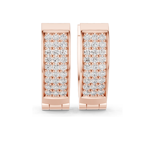 Pendientes de Aro con Diamantes Creados en Laboratorio de 0.54 CT, Claridad VVS-VS, Color EF, Oro de 18KT, 14KT, 10KT y Plata 925, Oro Rosa, Amarillo, Blanco - Product Image 1