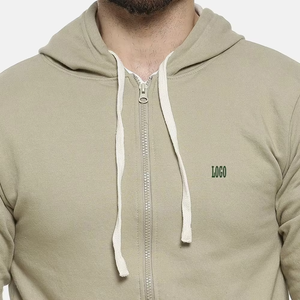 Sweats à capuche pour hommes fermeture éclair complète avec poche respirant coupe ajustée basiques coton mélangé à manches longues tenue décontracté confortable séchage rapide - Product Image 3
