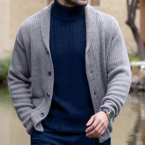 สเวตเตอร์ผู้ชาย, สเวตเตอร์ขนสัตว์แคชเมียร์อบอุ่นลำลอง2025ใหม่ฤดูใบไม้ร่วงฤดูหนาว - Product Image 5