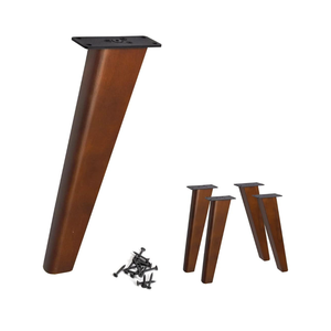 Pieds de meubles en forme de chignon marron de style moderne avec table en bois, chaise de salle à manger pour bureau à domicile, salle de sport ou hôpital - Product Image 6