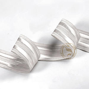 Encaje de guardiamarina plateado de 2 pulgadas para uniformes Trenza de regimiento de 30-40mm Encaje de Orris plateado simple y elegante a la venta - Product Image 2