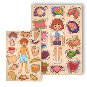 Vente en gros de puzzles 3D en bois gravés personnalisés Jouets éducatifs pour enfants et adultes Jeux d'apprentissage en bois OEM ODM - Product Image 3