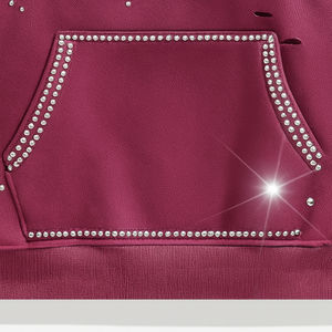 เสื้อฮู้ดดี้ผู้ชายทรงโอเวอร์ไซส์ ผ้าฟลีซหนานุ่ม สีแอปริคอตสเปรย์แอช คอปกแบบวินเทจ สไตล์ดรอป สำหรับฤดูหนาว  รับผลิตตามแบบ พร้อมสกรีนโลโก้ - Product Image 4