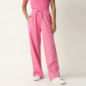 Pantalon de survêtement évasé pour femmes de haute qualité, coupe ajustée, pantalon évasé de style régulier, grandes tailles, nouveau fabricant de haut de couleur - Product Image 1