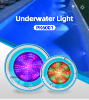 Lumière sous-marine Aqua Blanc/RGB IP68 Imperméable CREELED LED Accessoires de piscine avec matériau ABS Montage mural