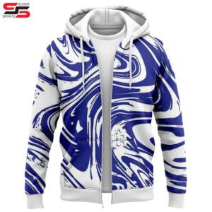 Sweat à capuche avec fermeture éclair complète Sweats à capuche pour hommes en coton et polyester de haute qualité Impression personnalisée Sweat à capuche polaire à fermeture éclair complète - Product Image 3