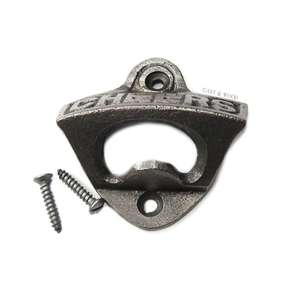 Durable Handmade Cast Iron <b>Wall</b>-<b>mounted</b> <b>Bottle</b> <b>Opener</b>, Combining Functionality and a New Vintage Design for Modern Homes - Product Image 1