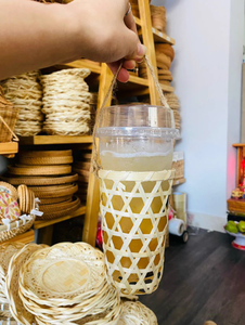 Porte-gobelet en bambou naturel de haute qualité Produit écologique fabriqué au Vietnam pour les fêtes et autres occasions Prix raisonnable - Product Image 3