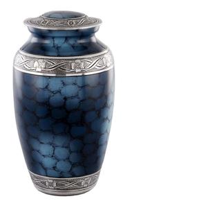 โกศเผาไฟสีน้ำเงินคลาสสิกอุปกรณ์งานศพสไตล์อเมริกันโลหะแบบคลาสสิก - Product Image 1