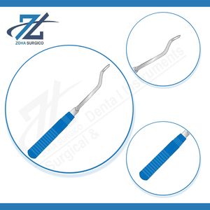 Capener Lamina Gouge, instrument chirurgical manuel en acier inoxydable courbé, poignée en acétal bleu Suregrip, longueur 250 mm, largeur 6 mm, CE - Product Image 4