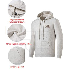 Survêtements respirants personnalisés de haute qualité pour hommes Style solide 100% coton pour l'automne offrant une marque privée propre conception pour - Product Image 3