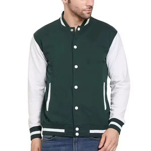 Vestes universitaires personnalisées avec logo, vestes bomber, vestes coupe-vent pour hommes, vestes de baseball hip-hop pour hommes, veste d'hiver - Product Image 1