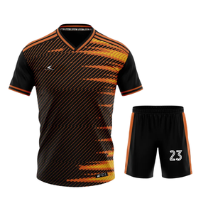 Ensemble de football personnalisé pour hommes, uniforme d'entraînement, maillot de football à manches longues ou courtes pour le sport - Product Image 5