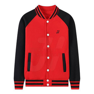 Manteau de baseball en coton de qualité supérieure pour hommes, veste en laine Letterman coupe ajustée de haute qualité, veste à capuche en tissu léger personnalisable - Product Image 1