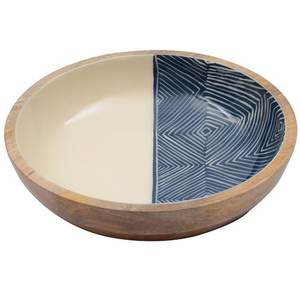 Dinner Tableware Food Salad Server Customized Deep Bowl Kitchen Usage Catering Serving Mango Wooden Soup Server Bowl - Product Image 3