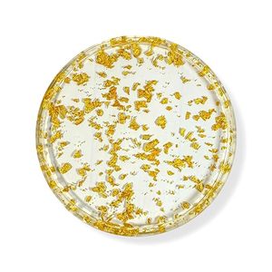 Elegante bandeja de resina epoxi de alta calidad patrón Floral diseño personalizable hecho a mano para boda decoración del hogar artículo de regalo de uso múltiple - Product Image 1