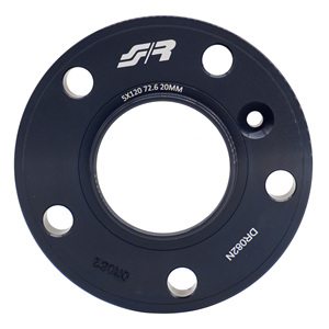 2 entretoises de roue noires 20mm 5x120 centrage 72.6 avec bull. - Product Image 2