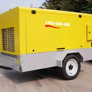 Công Nghiệp Nhiệm Vụ Nặng Nề Di Động Khai Thác Mỏ Diesel Xách Tay Máy Nén Khí 637 Cfm 18 Thanh Động Cơ Diesel Động Cơ Yuchai Động Cơ Đôi