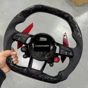Volante de Fibra de Carbono Forjado Personalizado con Cuatro Botones R8 para <span class=keywords><strong>Audi</strong></span> <span class=keywords><strong>A4</strong></span> B9 A5 A3 S4 S5 RS4 RS5 B8 S3 8P 8V B9 C7 A6 - Product Image 4