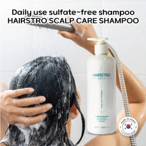 HAIRSTRO 500ml Shampoing Équilibrant Coréen pour le Cuir Chevelu avec Formule Concentrée Anti-Pelliculaire et pour Tous Types de Cheveux – Lavage Confortable - Product Image 2
