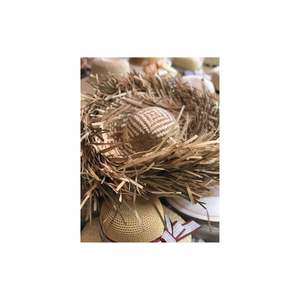 Chapeau de paille écologique fait à la main de haute qualité accessoire de mode de plage pour la Protection solaire chapeau de paille unisexe pour les activités de plein air - Product Image 5