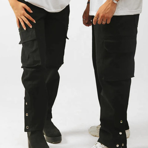 Bouton pression homme Cargo Pant Noir Couleur Décontracté Dans La Meilleure Qualité Matériel Prix de Gros Gros Cargo Pant Par Elegant Sports - Product Image 5