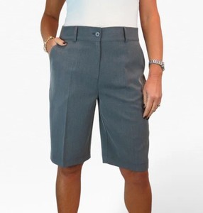 Pantalones Cortos Informales con Bolsillos para Mujer, Pantalones Cortos con Bolsillos, Color Gris, Novedad - Product Image 6