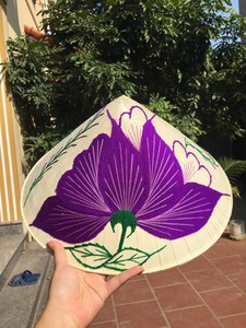 Sombrero de sol asiático vietnamita de alta calidad, sombrero cónico de bambú, sombrero cónico de hoja de palma - Product Image 3