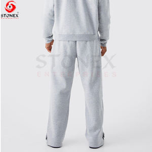 Traje de chándal para hombre, chándal cálido de invierno con capucha para hombre, conjunto de pantalones de chándal sólidos informales, traje de jogging, ropa de entrenamiento de gimnasio - Product Image 3