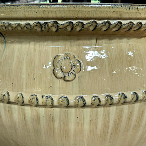 กระถางเซรามิกดินเผาทำมือคุณภาพสูง ลายดอกพลัม เป็นมิตรกับสิ่งแวดล้อม มีรูระบายน้ำ เคลือบเงา ทนทาน สำหรับปีใหม่ - Product Image 4