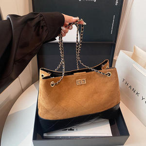 Bolso Mensajero Impermeable de Diseño para Mujer con Patrón de Rejilla de Diamantes, Dos Correas y Otro Forro para Oficina, Compras y Viajes - Product Image 1
